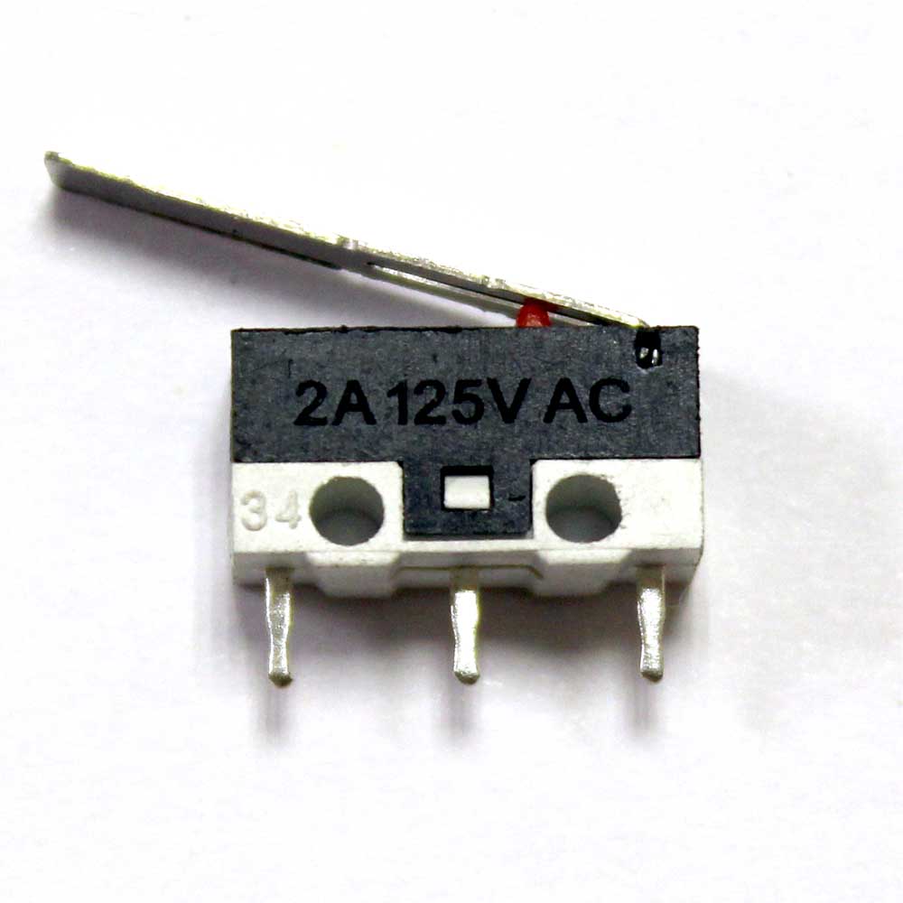 Переключатель концевой микро 13*6мм HX/DM1-03P 1A 125V 3-конт планка 15мм